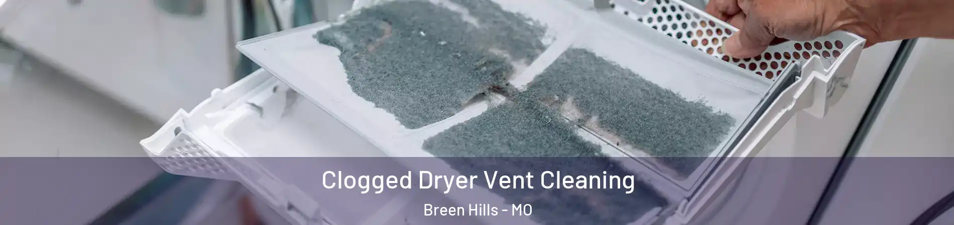 Clogged Dryer Vent Cleaning Breen Hills - MO