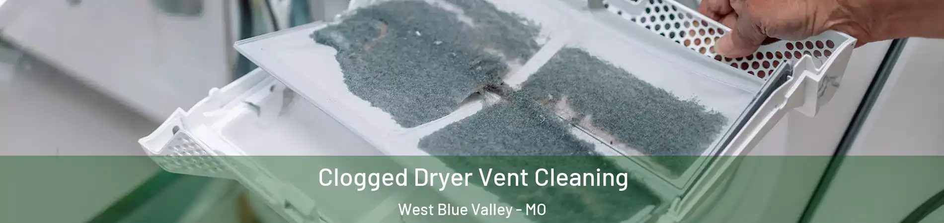 Clogged Dryer Vent Cleaning West Blue Valley - MO