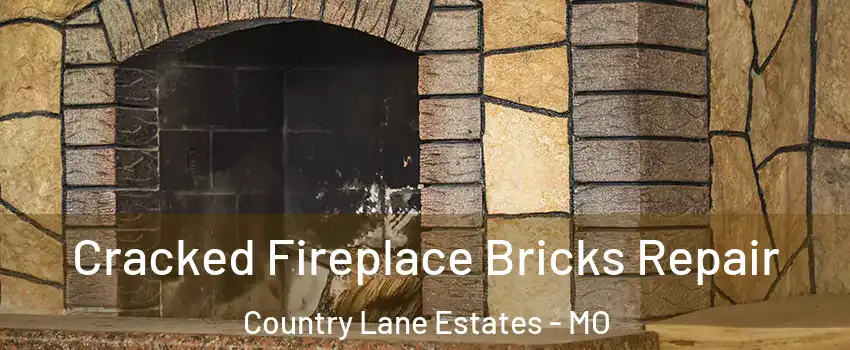 Cracked Fireplace Bricks Repair Country Lane Estates - MO