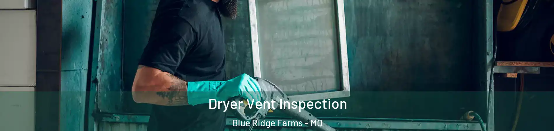 Dryer Vent Inspection Blue Ridge Farms - MO