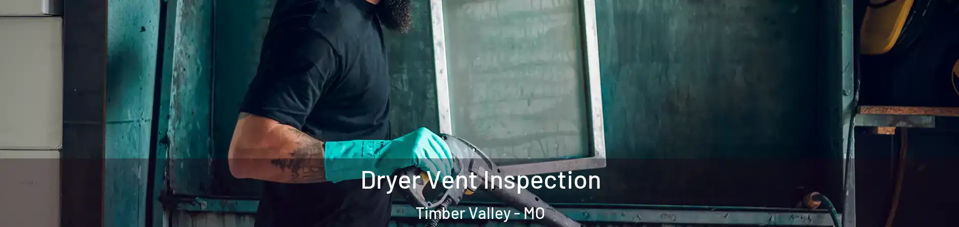 Dryer Vent Inspection Timber Valley - MO