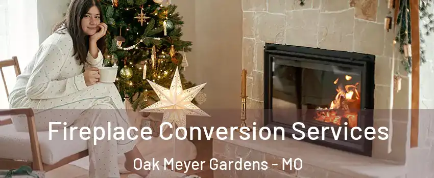 Fireplace Conversion Services Oak Meyer Gardens - MO