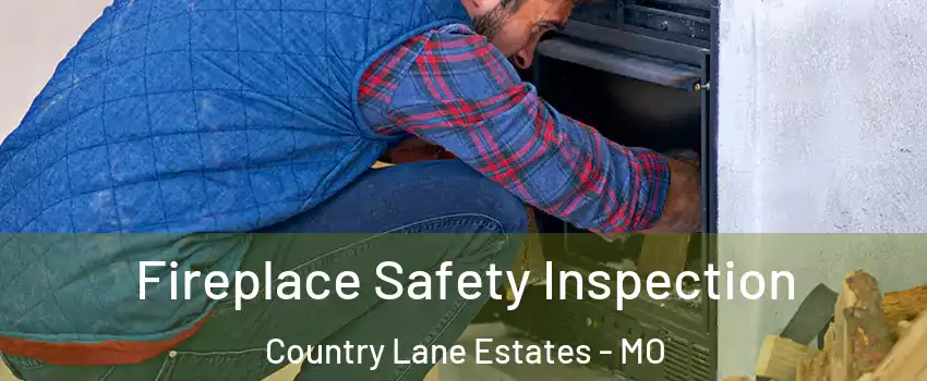 Fireplace Safety Inspection Country Lane Estates - MO