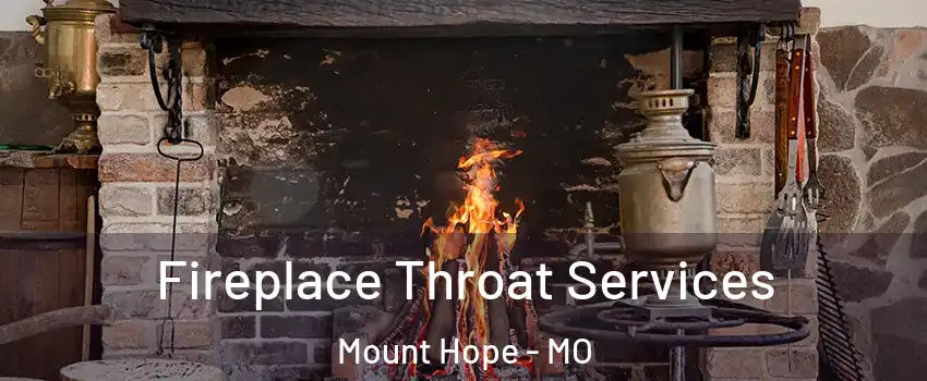 Fireplace Throat Services Mount Hope - MO