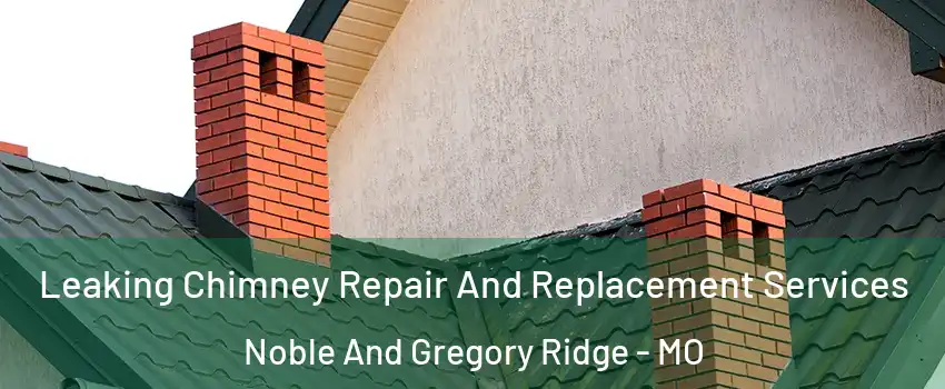 Leaking Chimney Repair And Replacement Services Noble And Gregory Ridge - MO