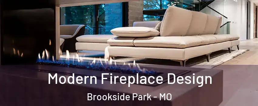 Modern Fireplace Design Brookside Park - MO