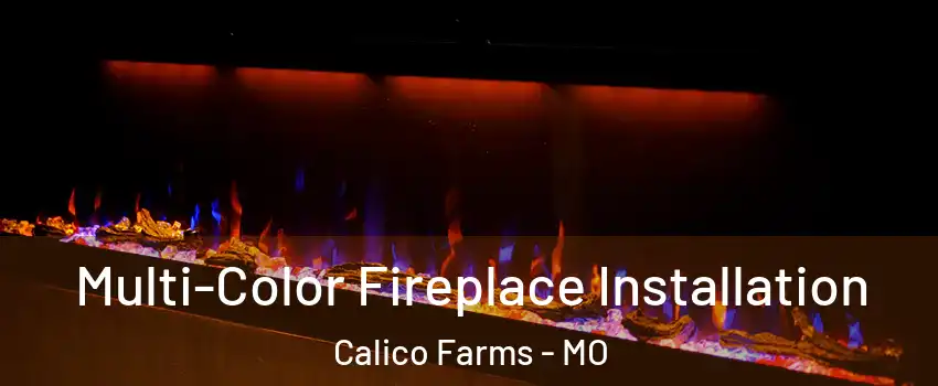 Multi-Color Fireplace Installation Calico Farms - MO