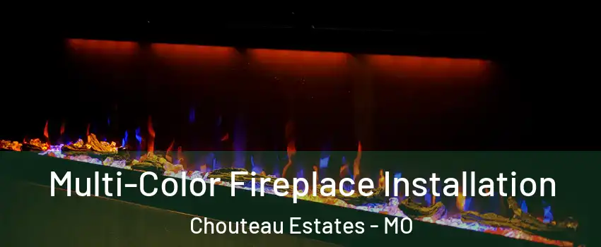 Multi-Color Fireplace Installation Chouteau Estates - MO