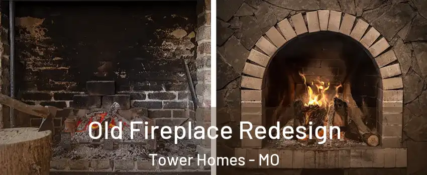Old Fireplace Redesign Tower Homes - MO