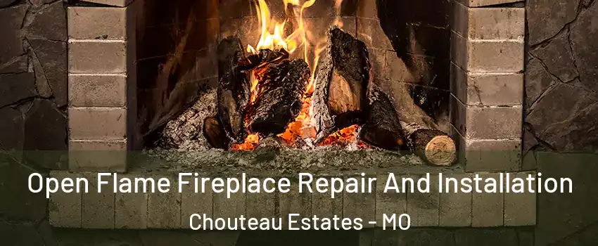 Open Flame Fireplace Repair And Installation Chouteau Estates - MO