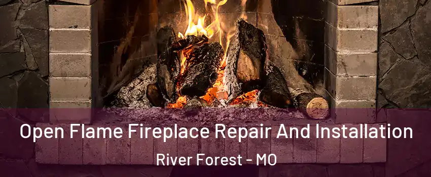 Open Flame Fireplace Repair And Installation River Forest - MO