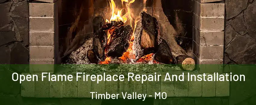 Open Flame Fireplace Repair And Installation Timber Valley - MO
